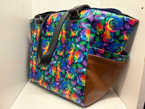 Rosalie Floral Vinyl Tote